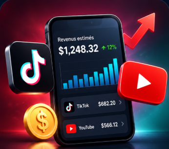 Monétiser TikTok et YouTube