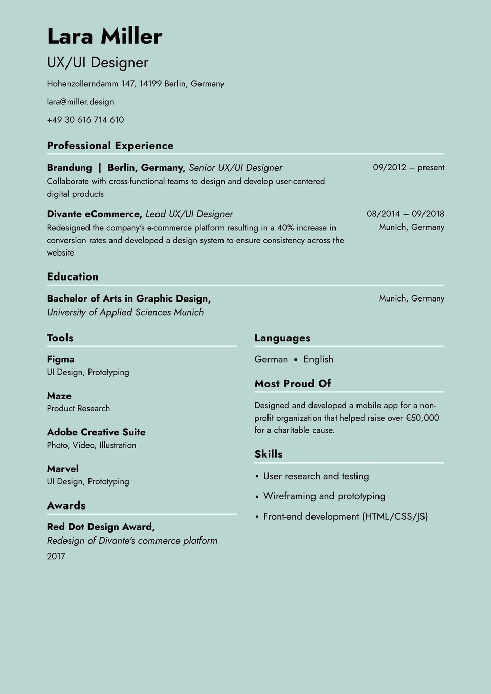 Aperçu du modèle N°45