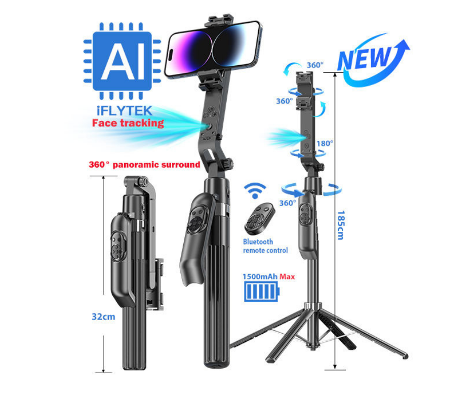 Q515TK Tracking Gimbal Selfie Stick (1.8m)