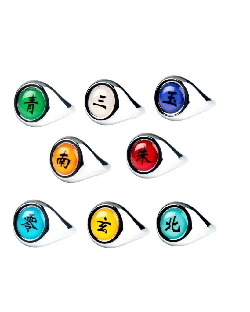 Bague Akatsuki — Collection Naruto Shippuden (8 modèles disponibles)