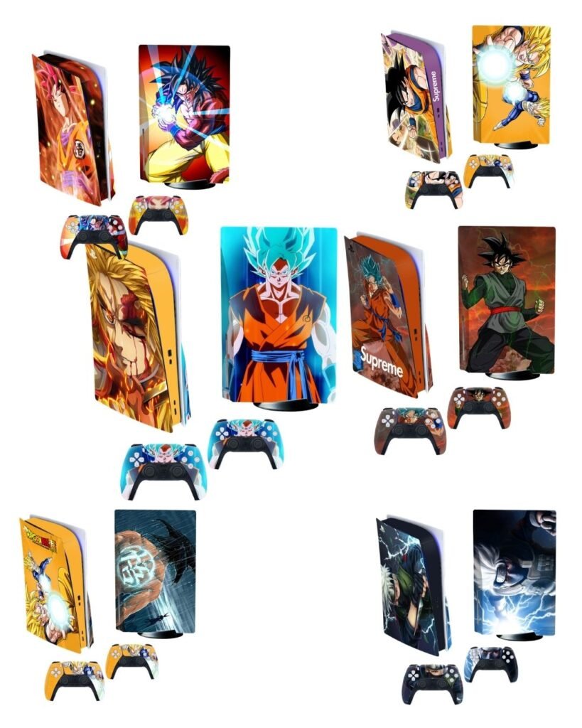 Sticker Manga pour PS5 — Skin Console + 2 Manettes (6 modèles disponibles)