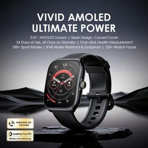 Montre connectée Oraimo Watch Nova AM OSW-812 — AMOLED 2,01" avec appels HD