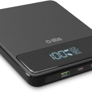 Power Bank SBS 20000 mAh 100W — Ultra Slim avec écran LCD